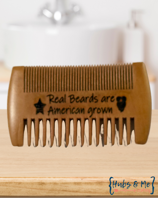 Real Beards are American Grown Beard Comb